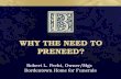 Why the Need to Preneed?