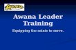 Awana Leader Training