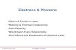Electrons & Phonons