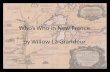 Whos who in new france