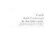 Craft and Concept in Architecture