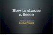 Fleece - How to Choose