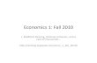 Slides for September 27 Econ 1 Lecture: Budget Economics II