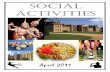 April 2011 social programme