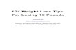 101 Weight Loss Tips For Losing 10 Pounds