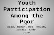 Youth Participation & Youth in Poverty.