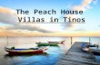 The peach house villas in tinos