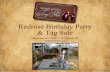 Redrose Birthday Party Tag Sale