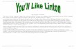You'll Like Linton - History