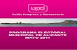 Programa electoral municipal de Alicante - UPyD