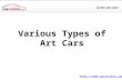 Various types of art cars