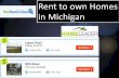 Rent to own homes in Michigan