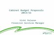Cabinet Budget Proposals - Presentation