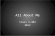 All About Me Class 3-403