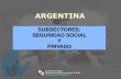 Subsectores Seguridad Social y Privado en Argentina