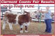 2012Clermont County Fair Results