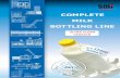 Complete milk bottling line