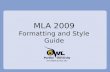 MLA Format 2009