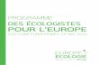 Programme des écologistes pour l'Europe