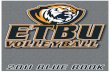 2011 East Texas Baptist University Volleyball Blue Book