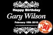 Gary Wilson's 30th