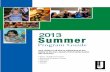 2013 Summer Program Guidel
