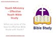 Youth Ministry - Effective Youth Bible Study