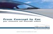 La brochure dei servizi di From Concept to Car