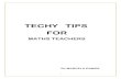 TECHY TIPS FOR MATHS TEACHERS
