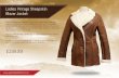 Ladies Vintage Sheepskin Blazer Jacket