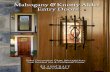Mahogany & Knotty Alder Entry Door Catalog