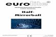 Meia Bola de Espelhos EUROLITE de 40cm - Manual Sonigate