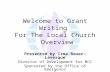 Grant Writing for the Local Church Overview