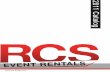 RCS Event Rentals Catalog