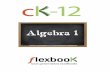 Algebra 1 Flexbooks - Various Topics