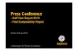 Pressekonferenz Halbjahresbericht 2012 und Nachhaltigkeitsbericht 2011 E