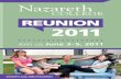 Nazareth College Reunion 2011 Brochure