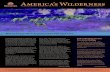 America's Wilderness Member Newsletter