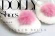 Dolly's TINKER BELLS - Cute party baby shoes with mink PomPoms!