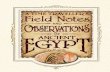 A Time Traveller's Field Notes and Observations of Egypt