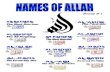 NAMES OF ALLAH Group # 1