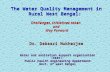 The Water Quality Management in Rural West Bengal