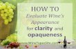 How to Evaluate Wines Appearance