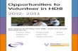 Opportunities To Volunteer In HD8
