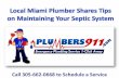 Local Miami Plumber Shares Tips on Maintaining Your Septic System