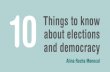 Ten things to know about elections