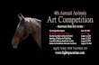 4th Annual Animals 2014 Online Art Competition - Event Poster