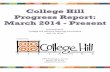 College Hill Alliance Progress Report - June 2014