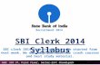 Sbi clerk syllabus