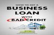 How to Get a Business Loan with Bad Credit